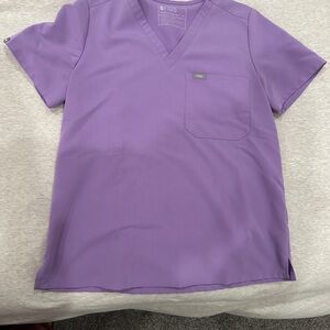 Figs Lavender Catarina Scrub Top